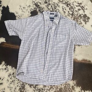 Van Heusen Men's Checkered Short Sleeve Shirt